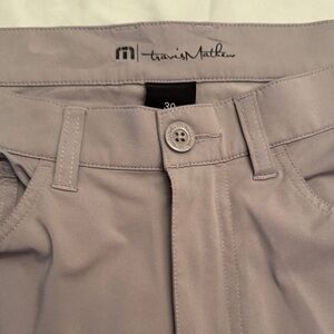 Travis Mathew Men's Light Gray Flat Front Shorts